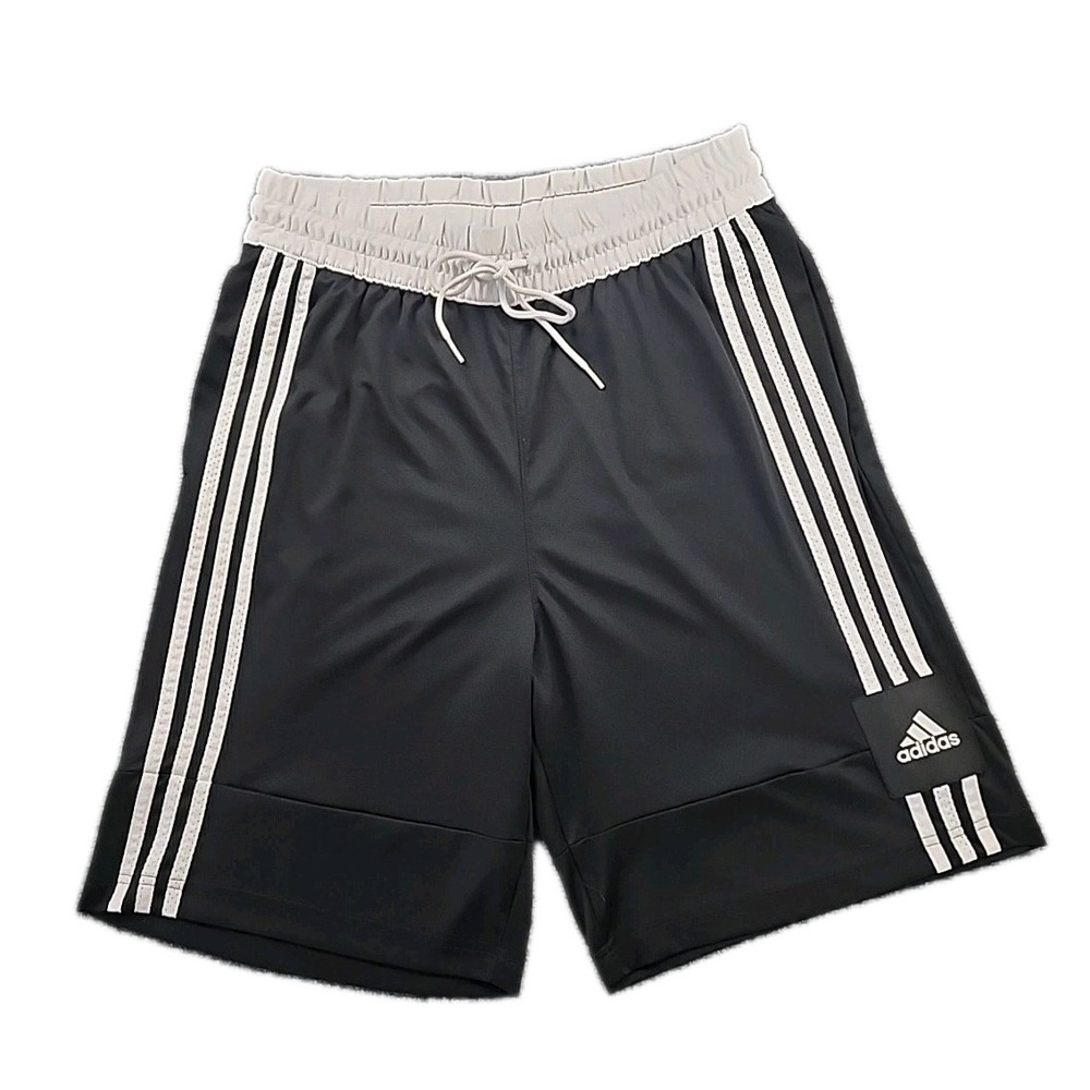 Adidas Basketball AEROREADY Shorts Men's L Black White Workout Training Athletic